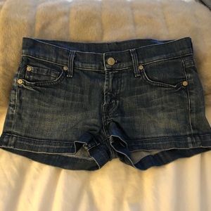 #29)  7 for all mankind womens jean shorts